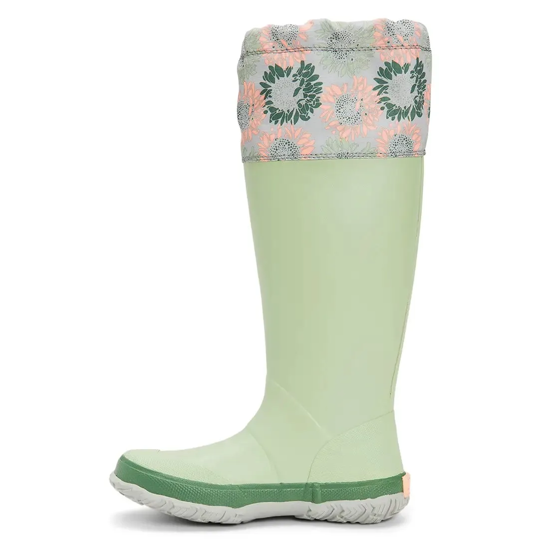 Forager Ladies Tall Wellington - Resida Green/Sunflower Print by Muckboot