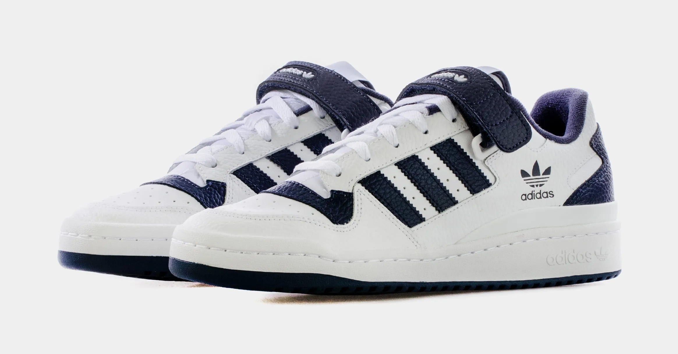 Forum Low Mens Lifestyle Shoes (White/Navy Blue)