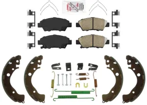 Front Disc Brake Pads Rear Brake Shoes SpringsFor Honda Fit 2009-2020 1.5 Gas