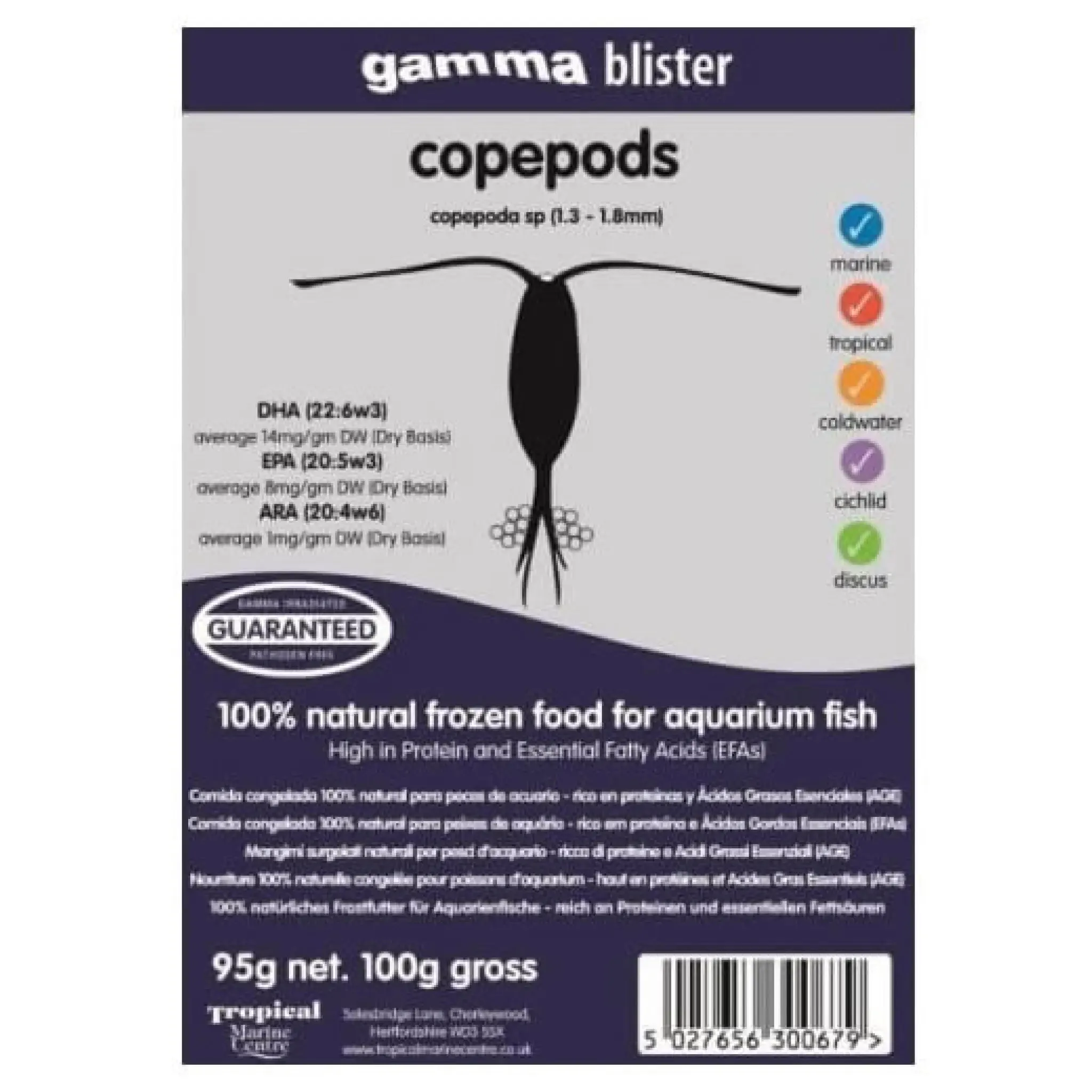 Gamma Frozen Blister Copepod 100g