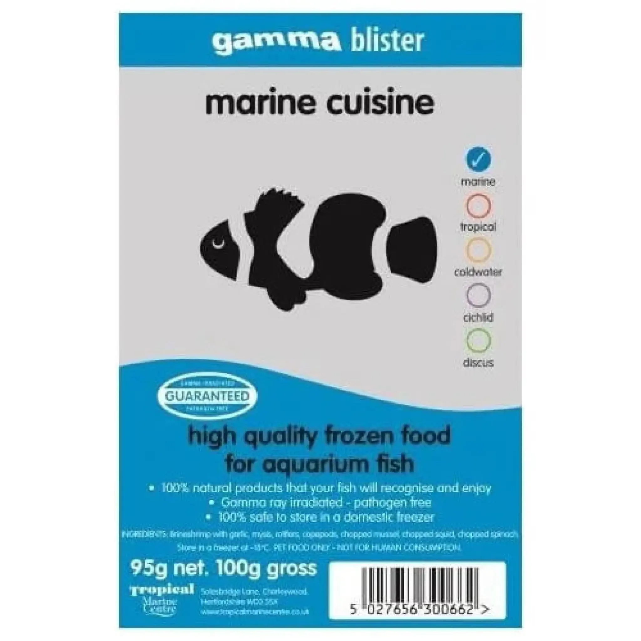 Gamma Frozen Blister Marine Cuisine 100g