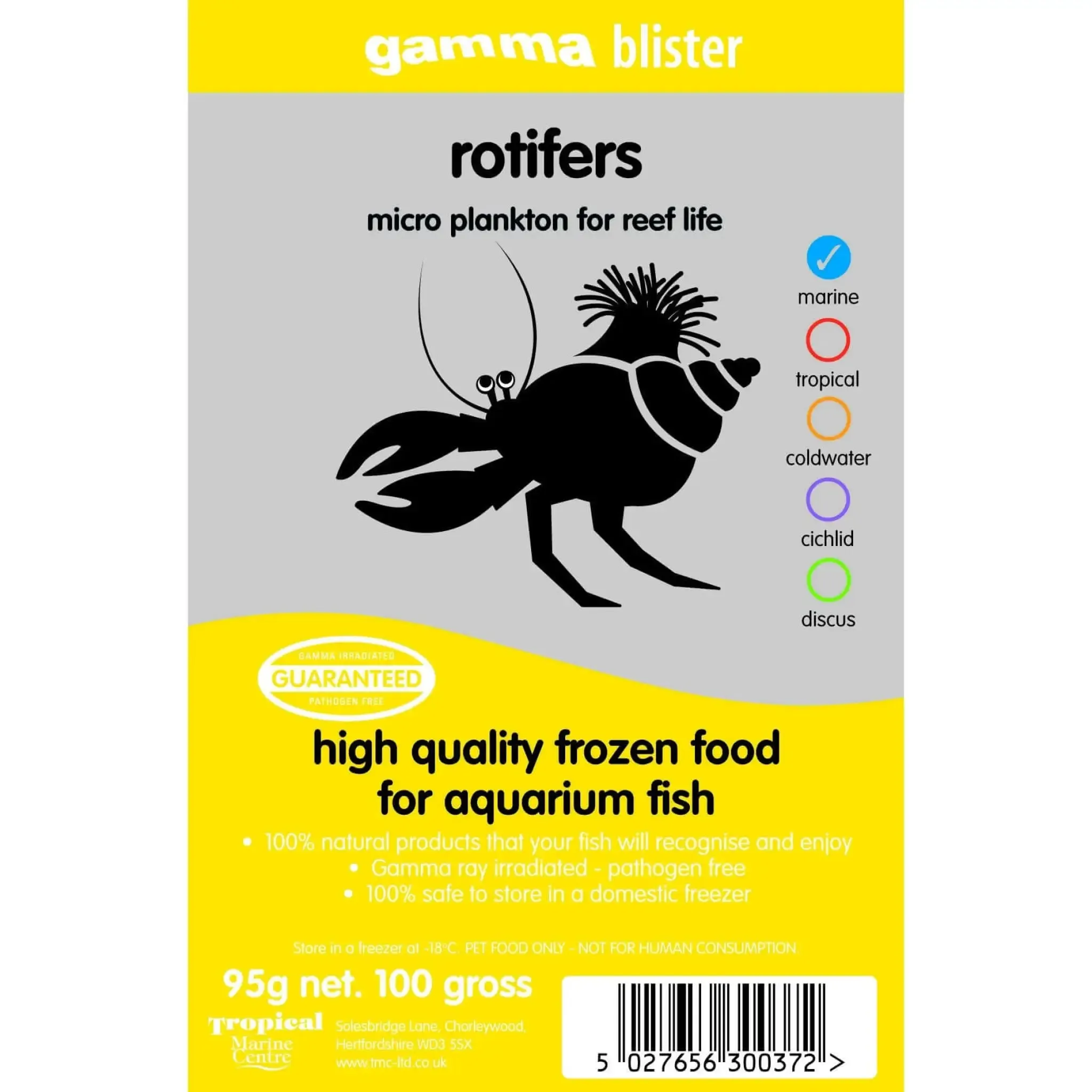 Gamma Frozen Blister Rotifers 95g