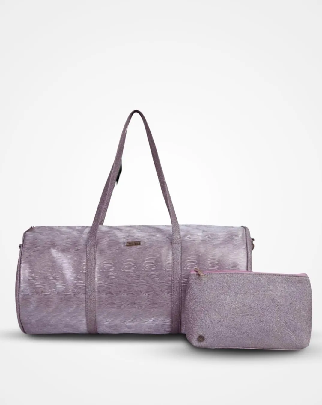 Glint Shimmer Pink Magpie Tripper with Toiletry Kit - Overnight Drum Bag