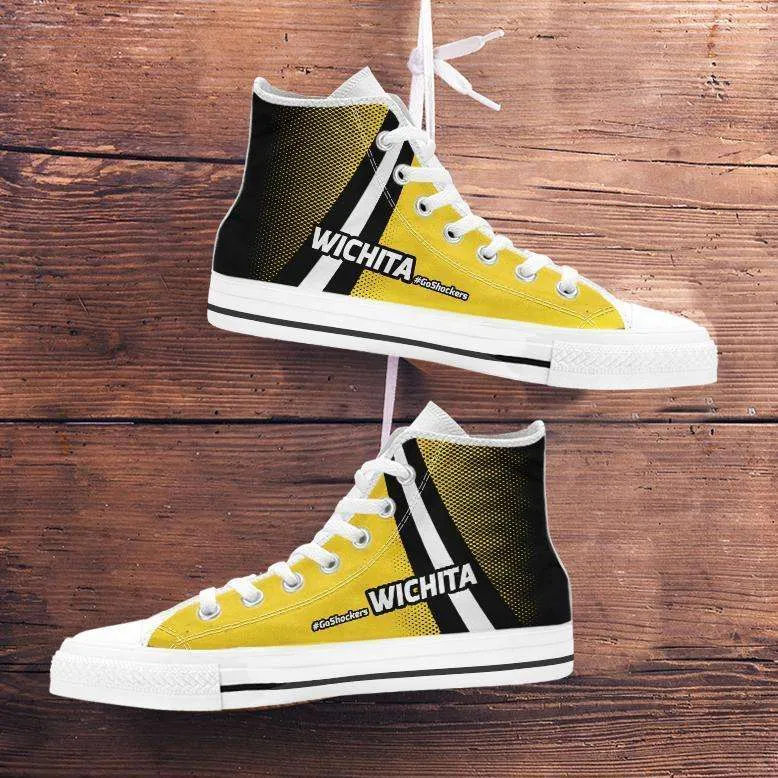 #GoShockers Wichita Canvas High Top Shoes