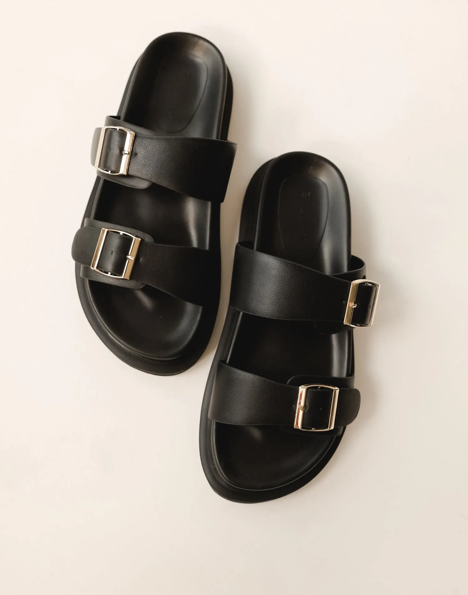 Imrie Slides (Black) - By Billini