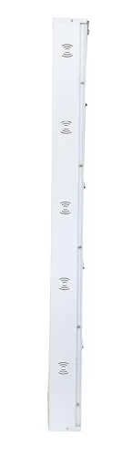 JAIMINI Metal Shoe Rack, 5-Panel, Wall Mount, 19 Inches, White, for Home, Office, Bathroom, Bedroom, Living Room