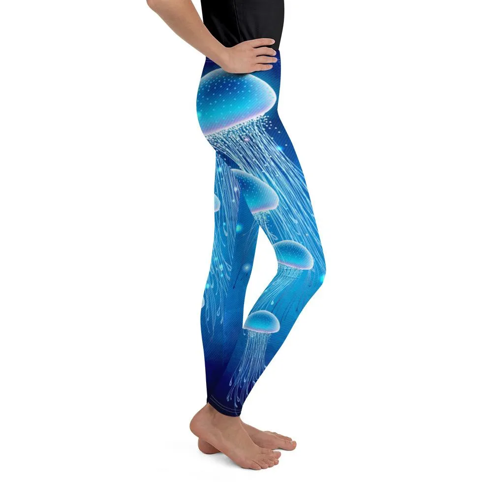 Jellyfish Scuba Diving Youth Leggings