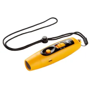 JUNCTION USB Charging High Decibel Traffic Command Outdoor Training Whistle with Lighting Function(Yellow)