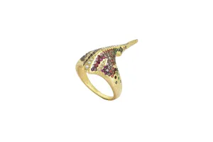 Kaleidoscopic Tiger Ray Ring