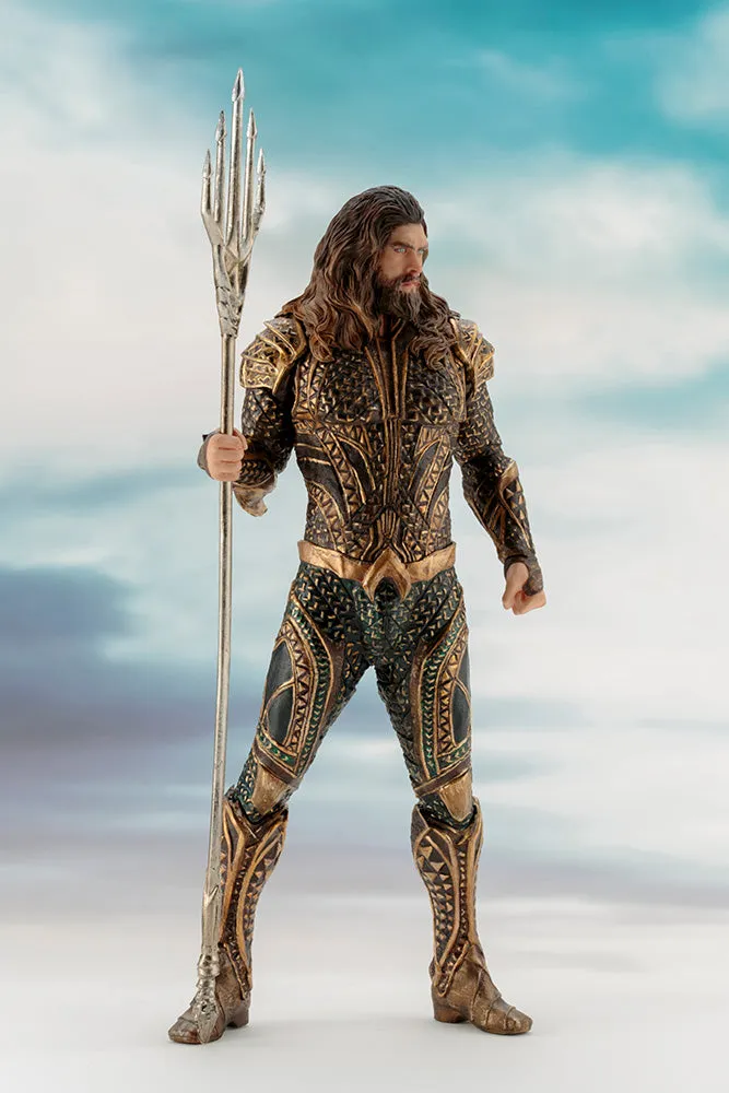 KOTOBUKIYA JUSTICE LEAGUE ARTFX AQUAMAN 1/10 SCALE- SV215