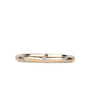 Lassen Half Round Diamond Band