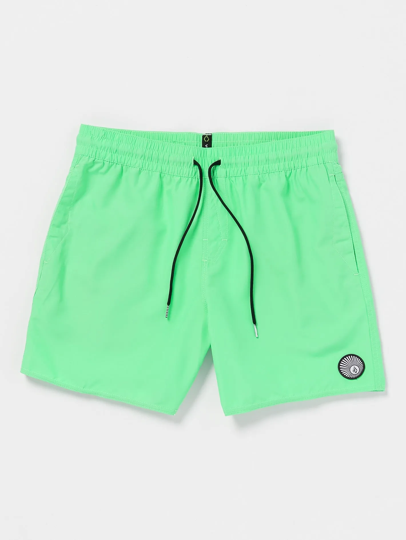 Lido Solid Elastic Waist Trunks - Mysto Green