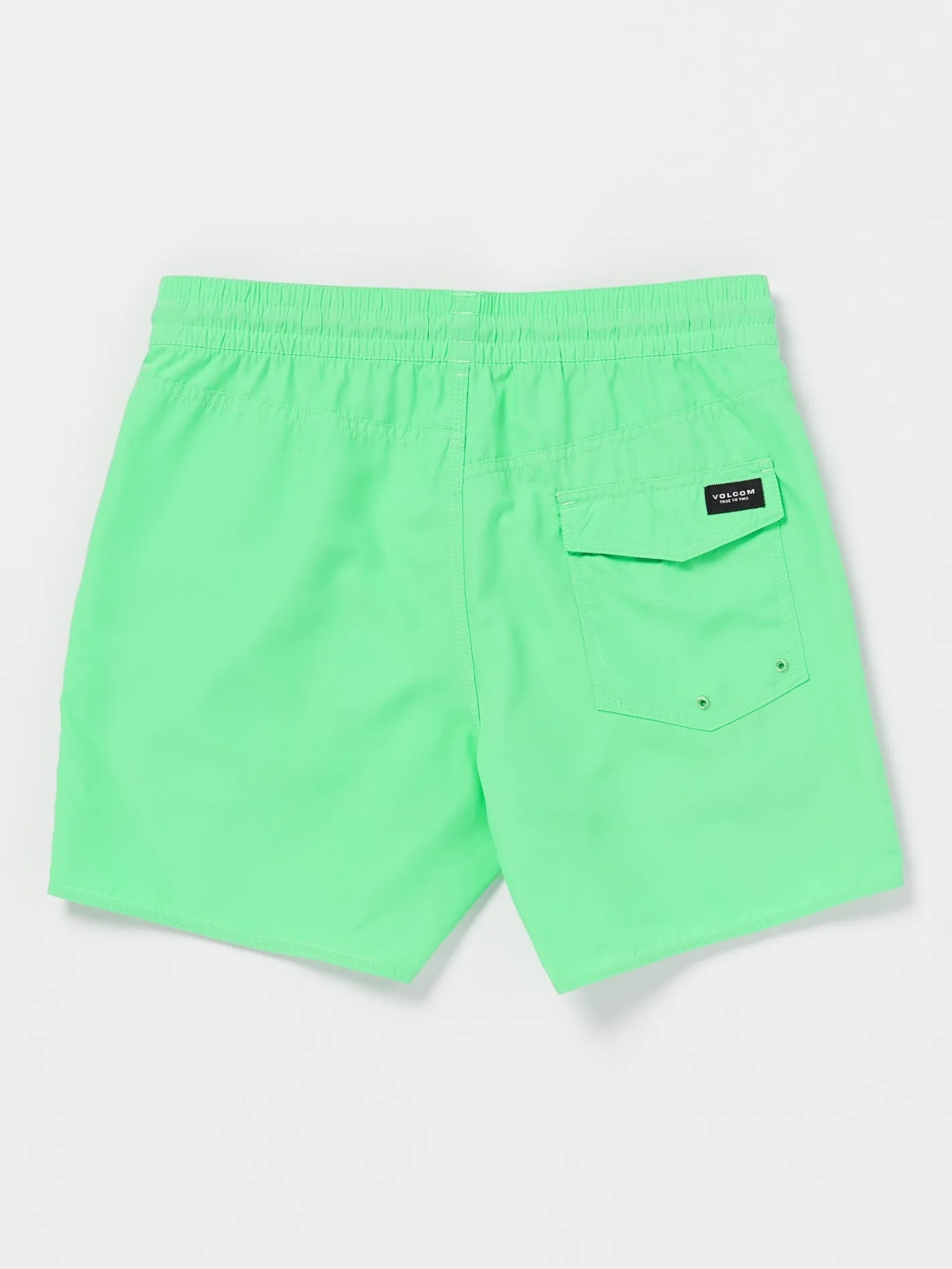 Lido Solid Elastic Waist Trunks - Mysto Green