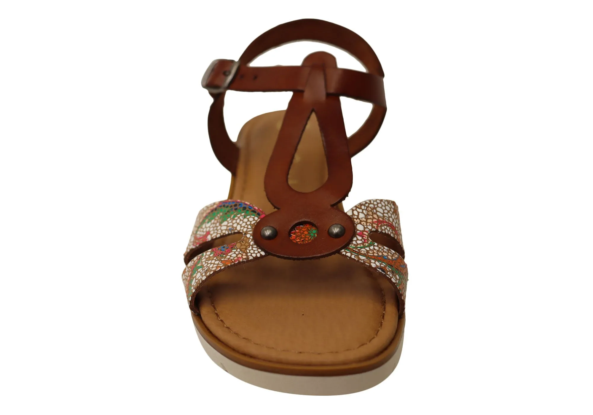 Lola Canales Salli Womens Comfortable Leather Sandals Made In Spain