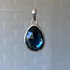 London Blue Topaz and Silver Bijou Pendant #3