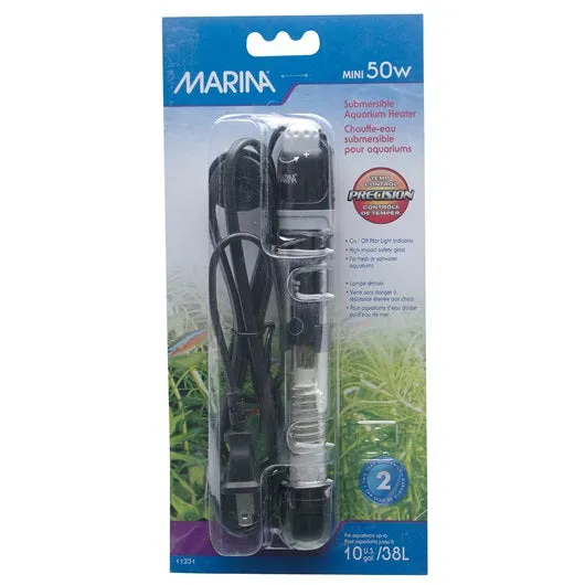 Marina Submersible Aquarium Heater 50W 15cm/6”