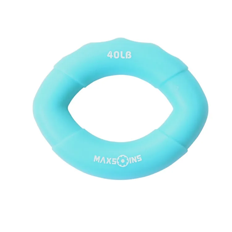 MAXSOINS MXO-009898 Silicone Finger Exercise Grip Device Olive Shape Rehabilitation Finger Pinch Device, Specification: 40 pounds of blue