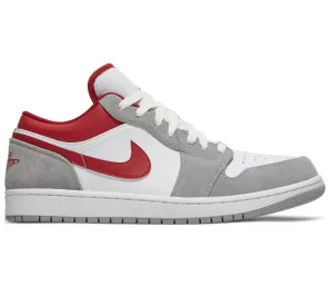 Men's Nike Air Jordan 1 Low SE (Smoke Grey/Red)