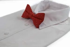 Mens Orange Multicoloured Star Cotton Bow Tie