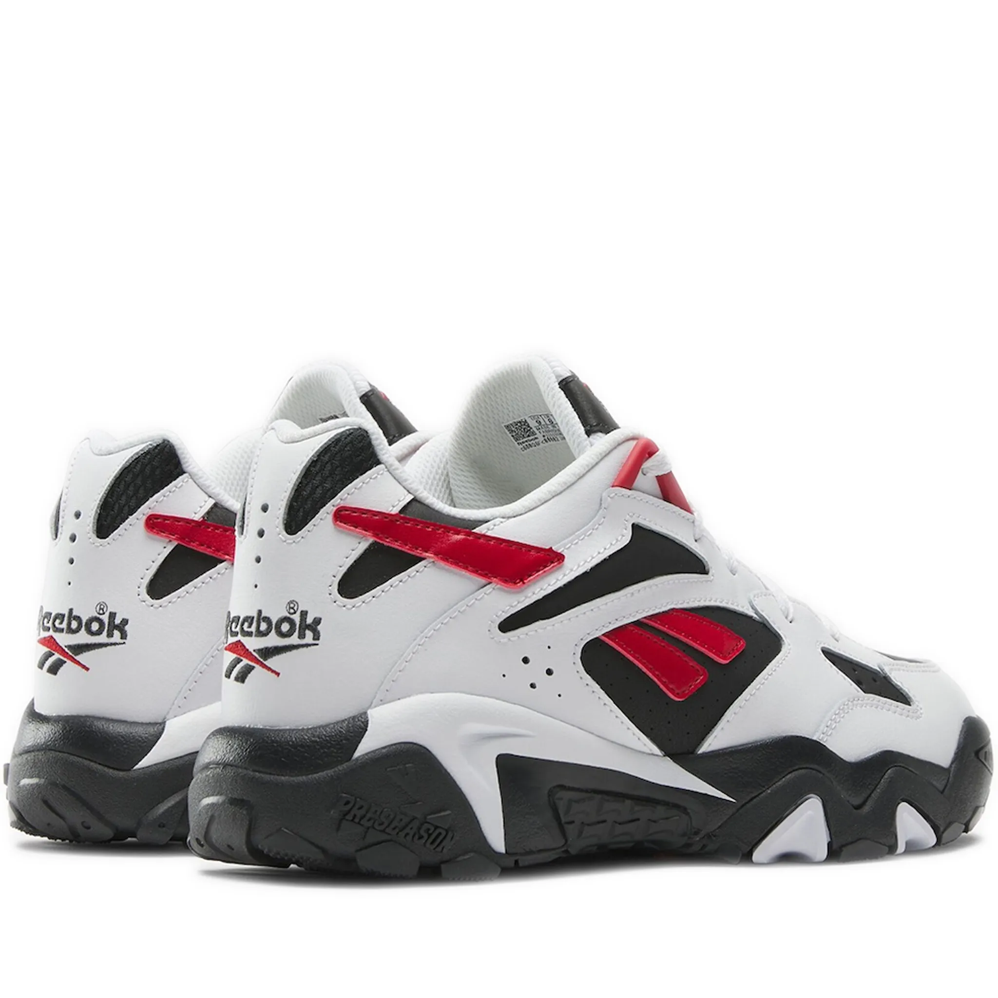 Men's Reebok Preseason 94 Dynamic Shoes - Ftwr White / Night Black / Flash Red