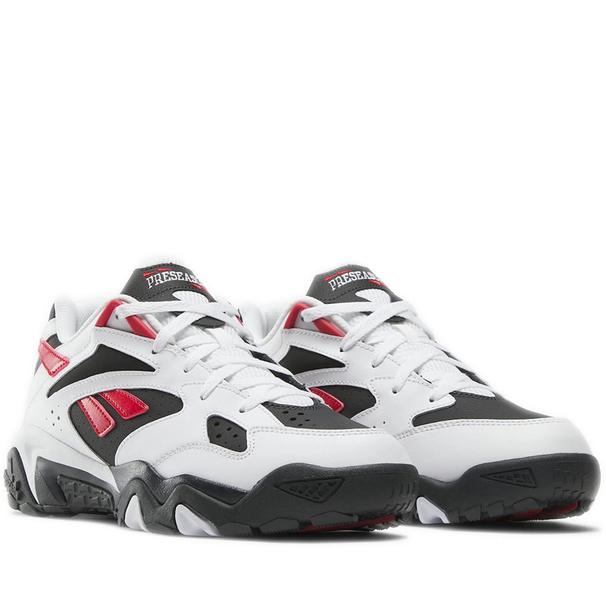 Men's Reebok Preseason 94 Dynamic Shoes - Ftwr White / Night Black / Flash Red