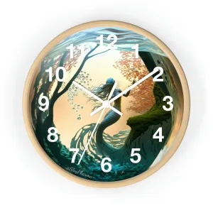 Mermaid Wall Clock w/ numbers