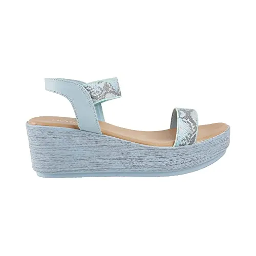 Metro Womens Synthetic Light Blue Sandals