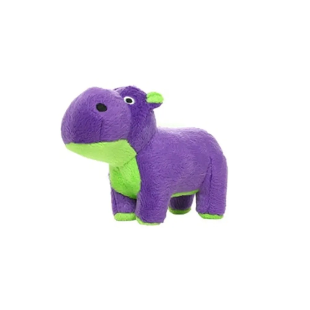 Mighty Jr. Safari Plush Hippo Dog Toy