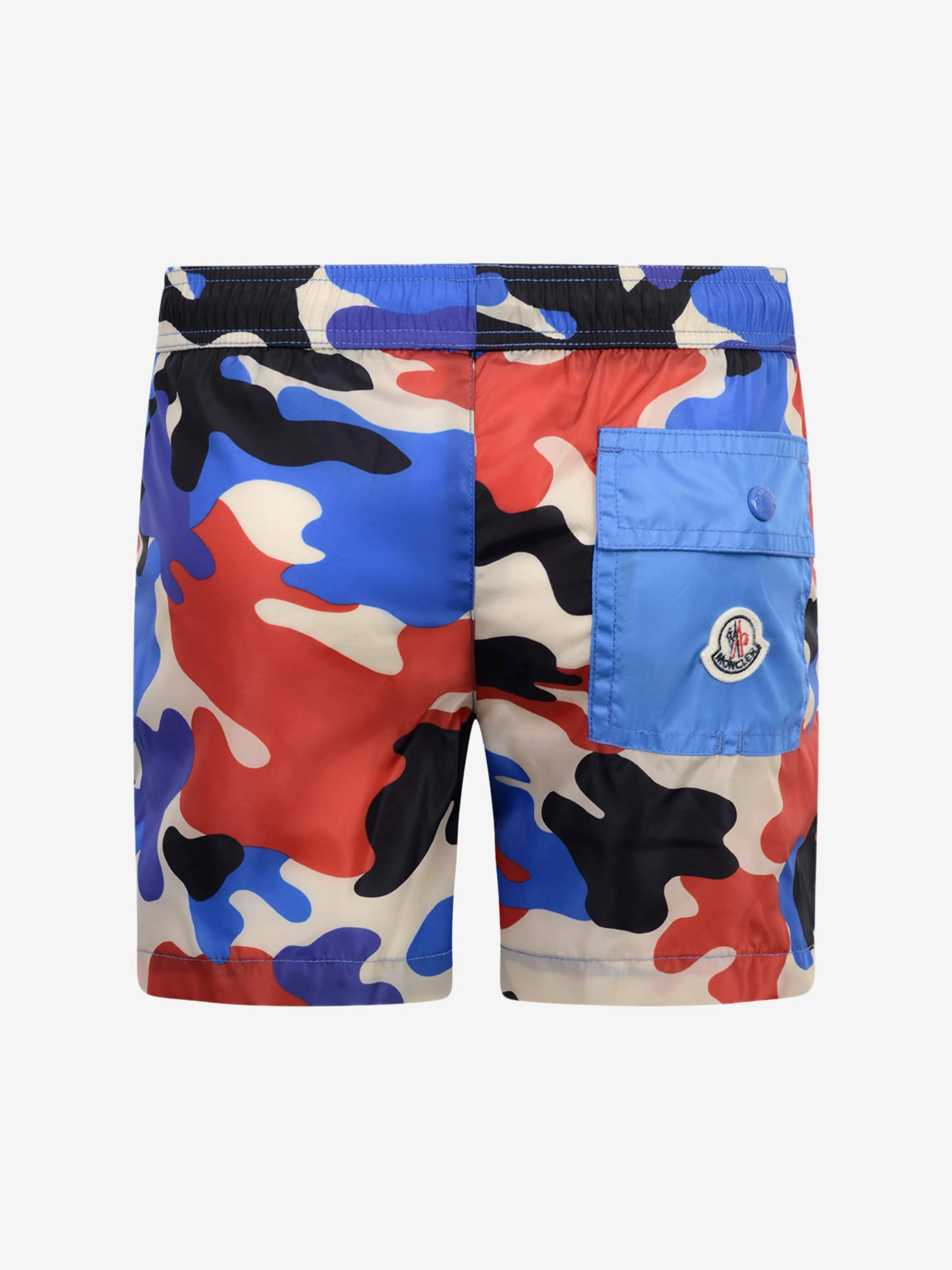 Moncler Enfant Boys Swim Shorts - & Red Camouflage Swim Shorts