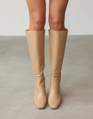 Orena Knee High Boots (Light Camel) - By Billini