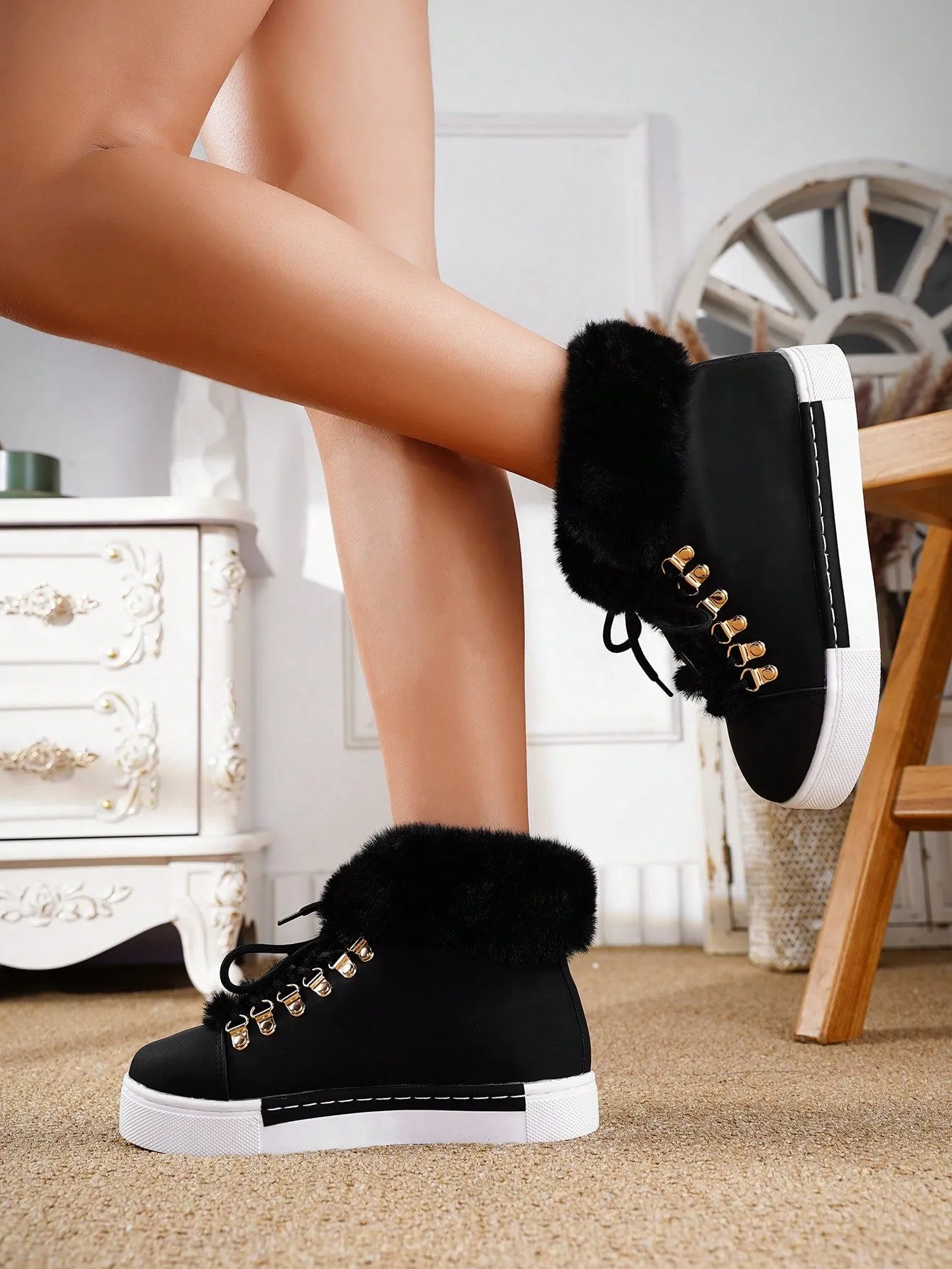 Our Little Secret High Top Booties