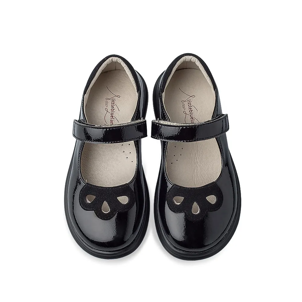 Preppy Girls Leather School Shoes