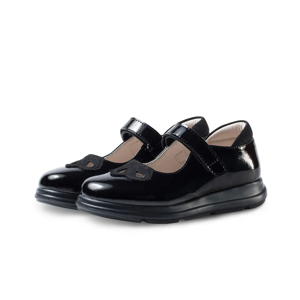 Preppy Girls Leather School Shoes