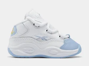 Question Mid Infant Toddler Basketball Shoes (White/Blue)