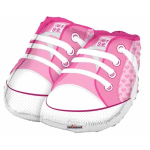 "Pink Baby Shoes - 18" Shape Prem Pkgd"