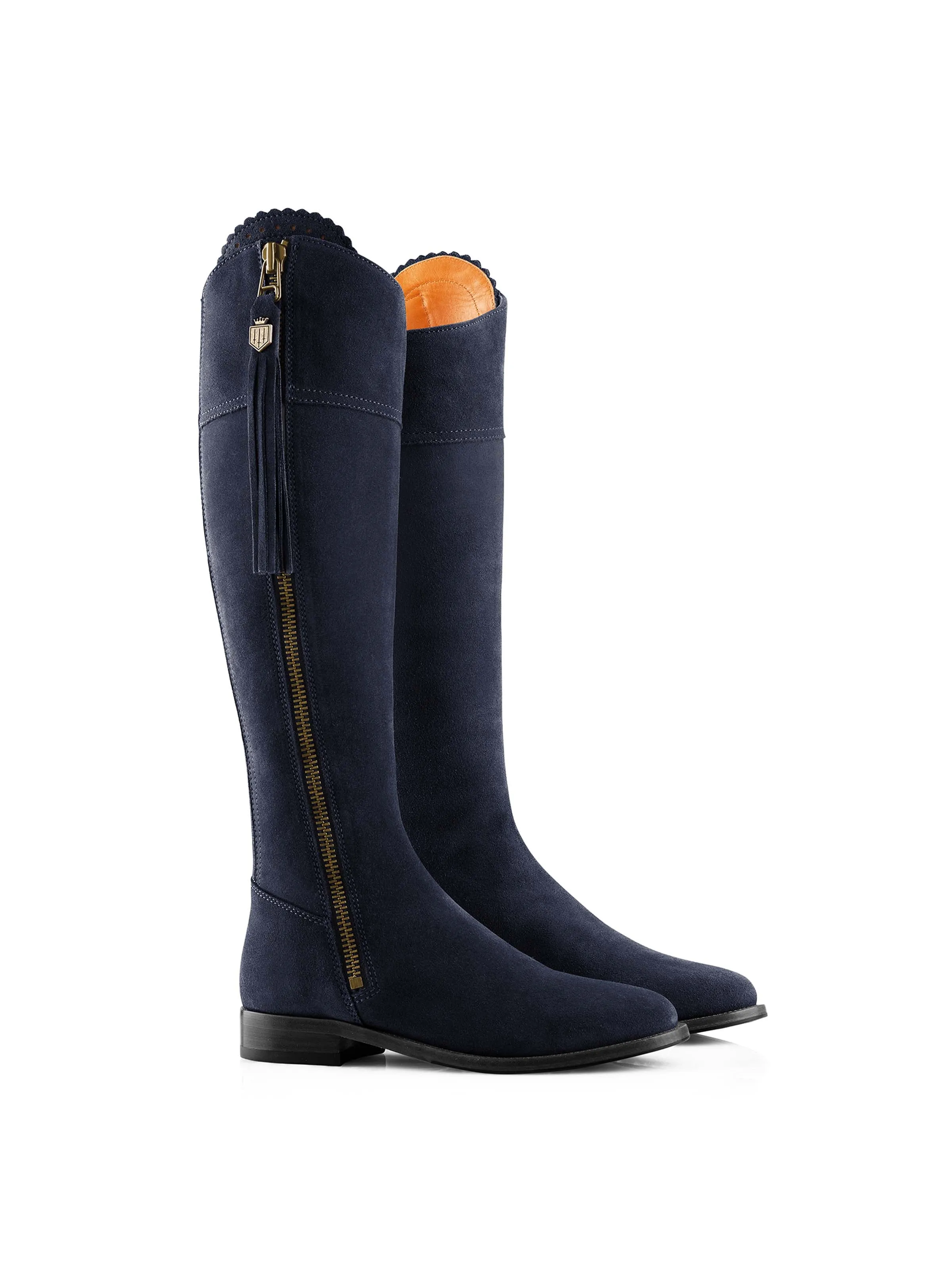 Regina (Regular Fit) - Navy Blue Suede