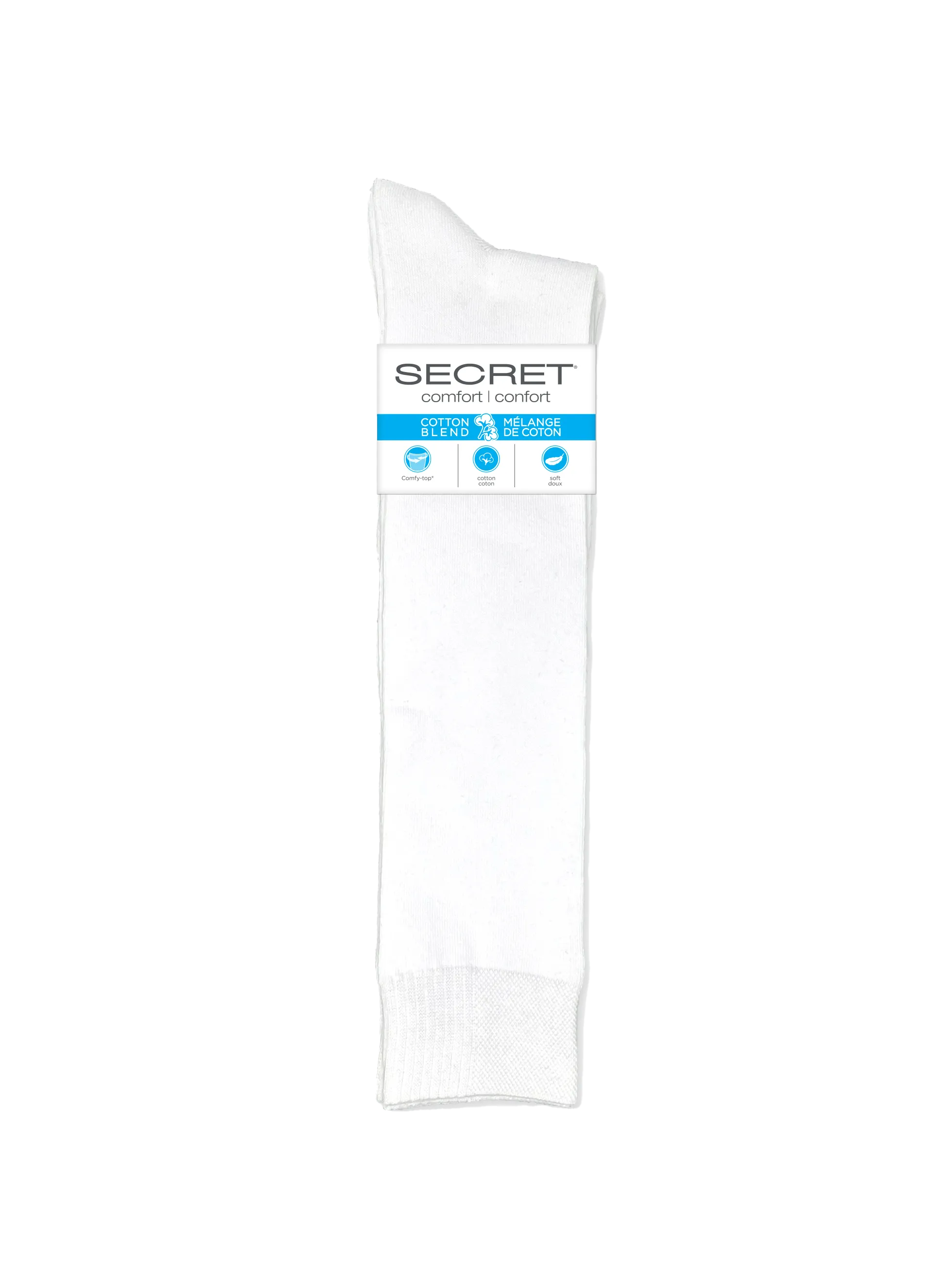 SECRET® Comfort Cotton Flat Knit Knee High - 2 Pairs