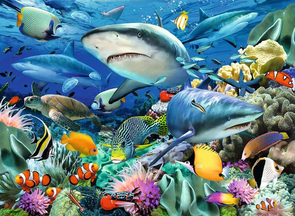 Shark Reef 100 pc Puzzle