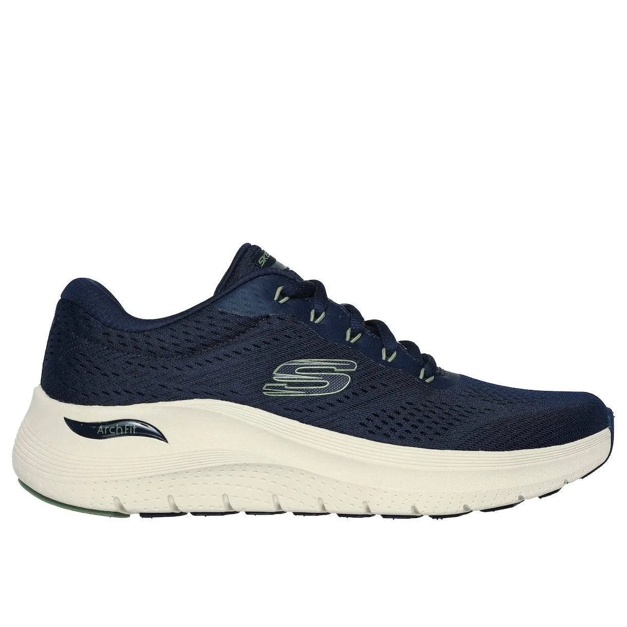 Skechers 232700 Arch Fit 2.0 Mens Navy Textile Vegan Lace Up Trainers