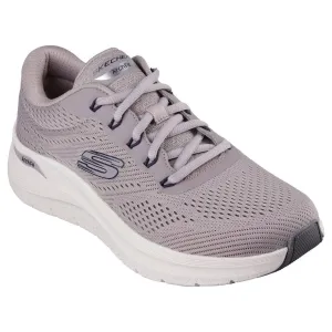 Skechers 232700 Arch Fit 2.0 Mens Taupe Textile Vegan Lace Up Trainers