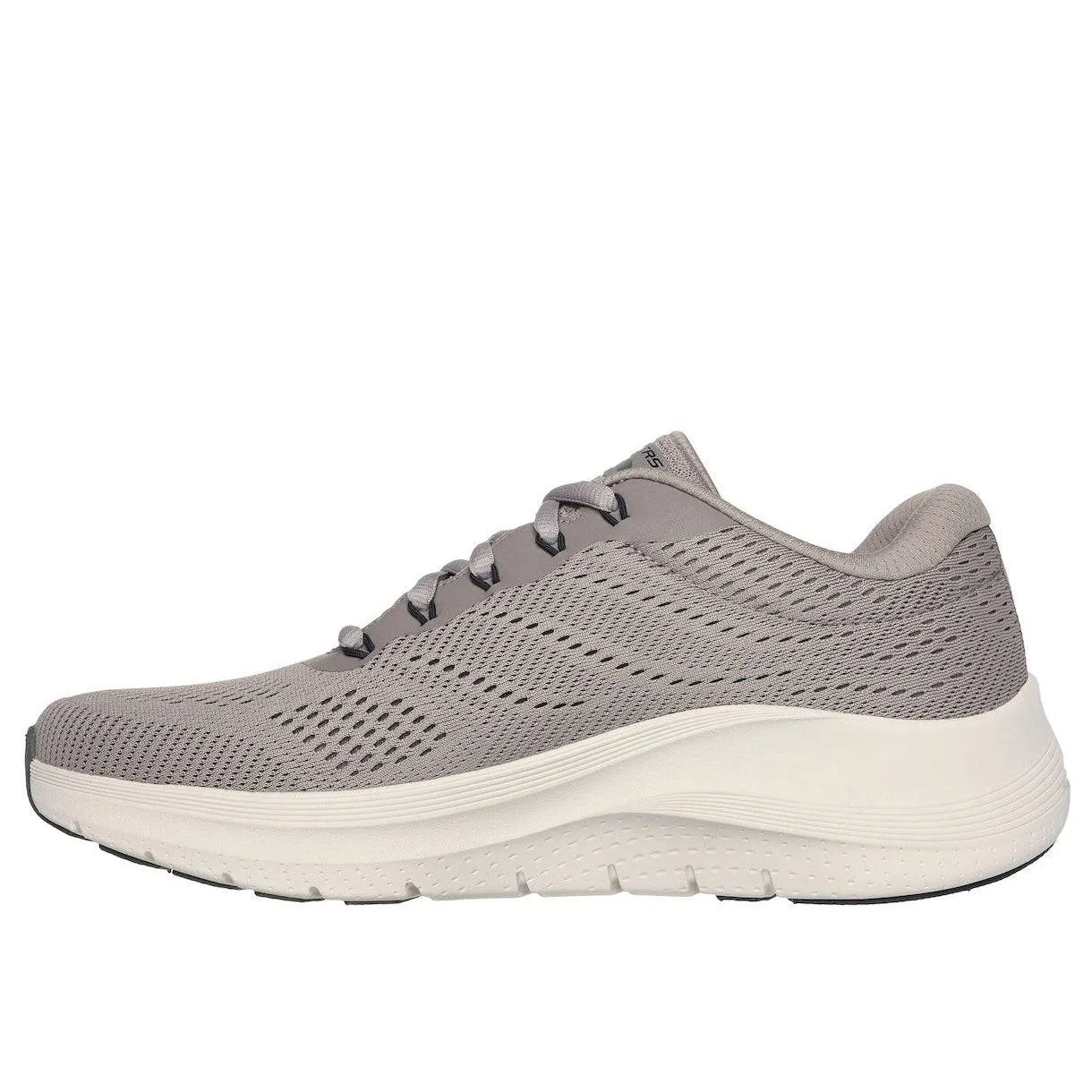 Skechers 232700 Arch Fit 2.0 Mens Taupe Textile Vegan Lace Up Trainers