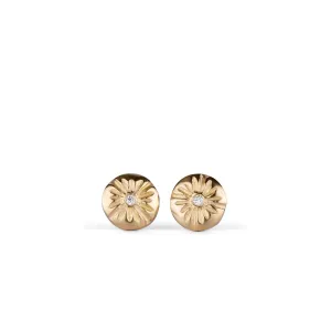 Small Lucia Gold Stud Earrings