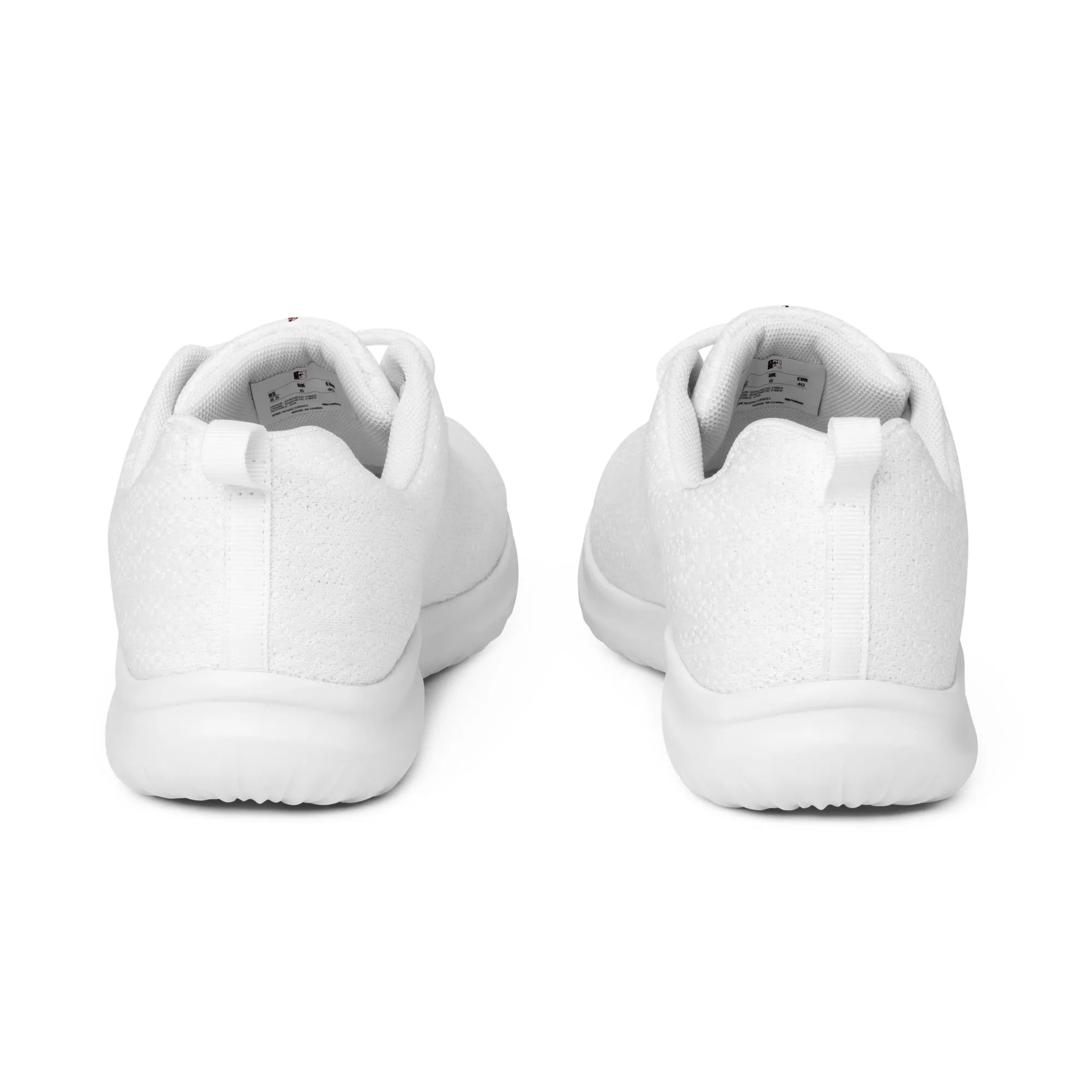 Snooty Fox Art Women’s Athletic Shoes - Clean White with Logo