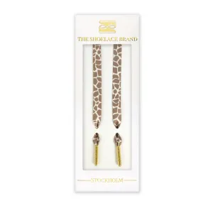 The Shoelace Brand - Classic Giraffe Beige Shoelaces (120cm)