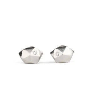 Tiny Fragment Diamond Stud Earrings