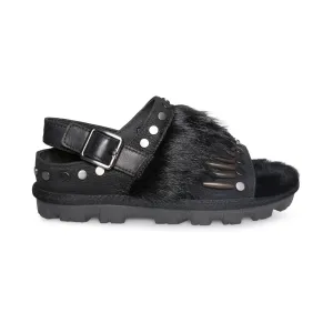 UGG Biker Chic Black Sandal - Women's