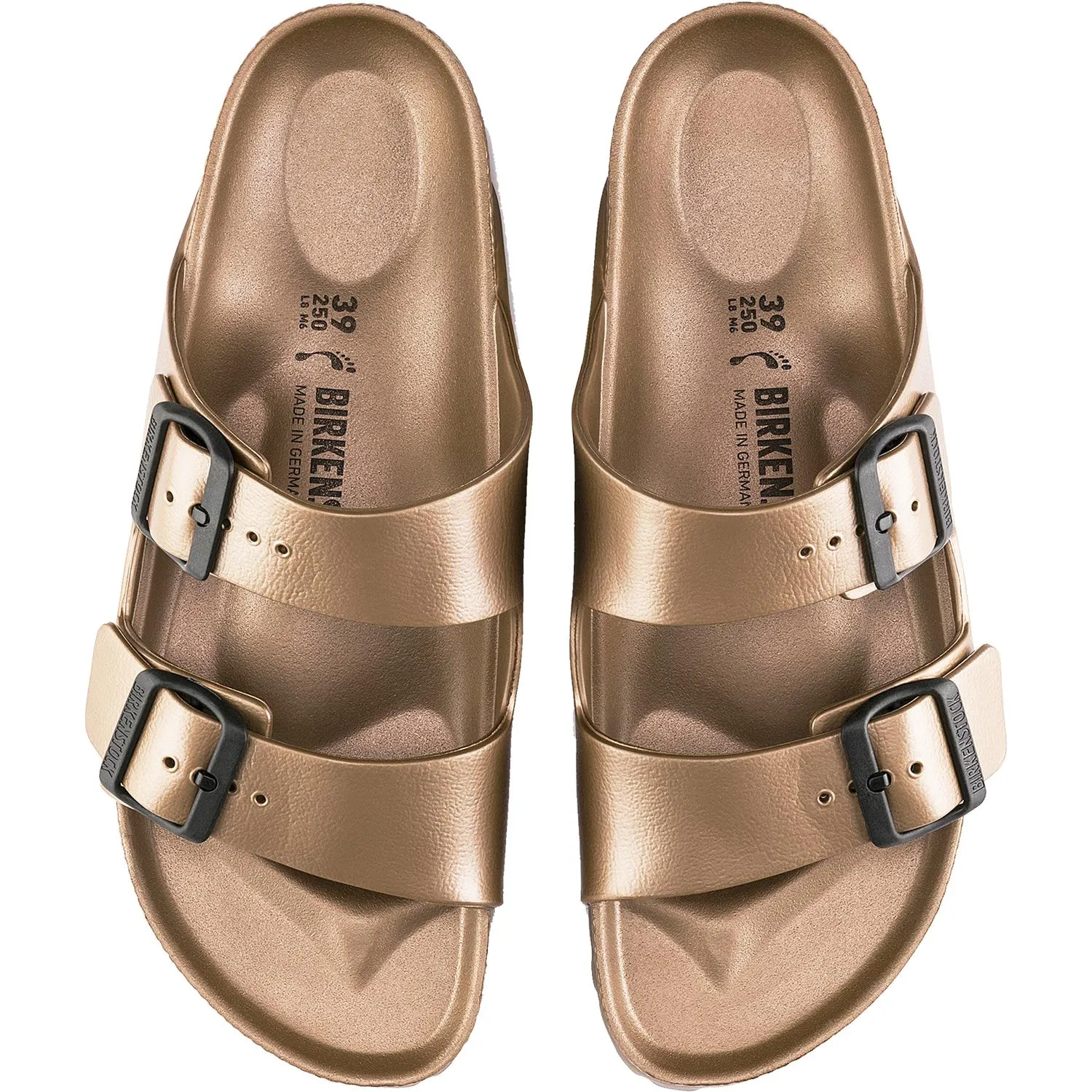 Unisex Birkenstock Arizona Essentials Metallic Copper EVA Synthetic