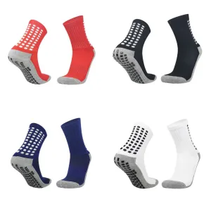 US 4-8 Pair Sport Socks Anti Slip Grip Soccer Football Basketball Sock Premium