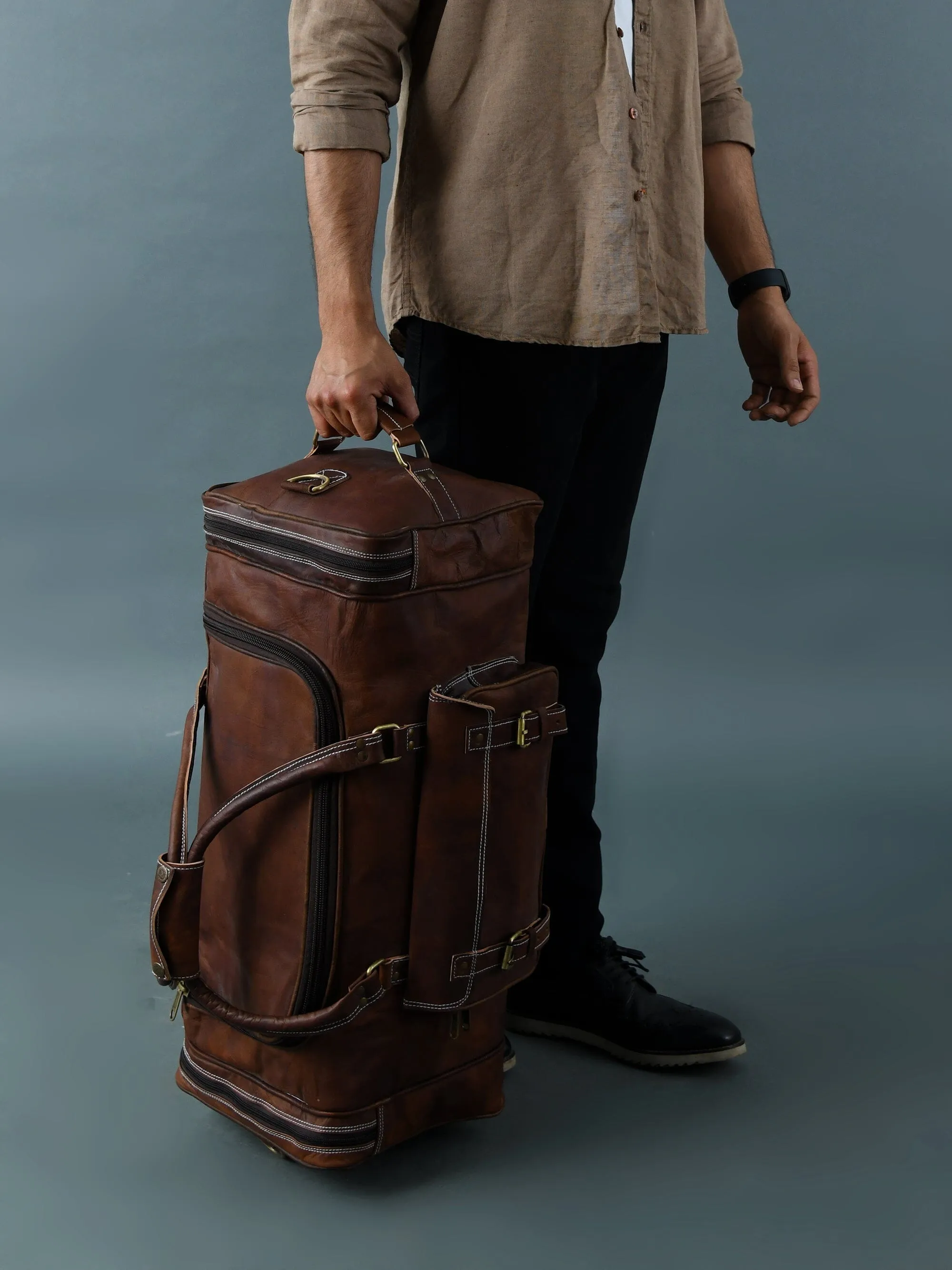 Walker Leather Weekender Bag