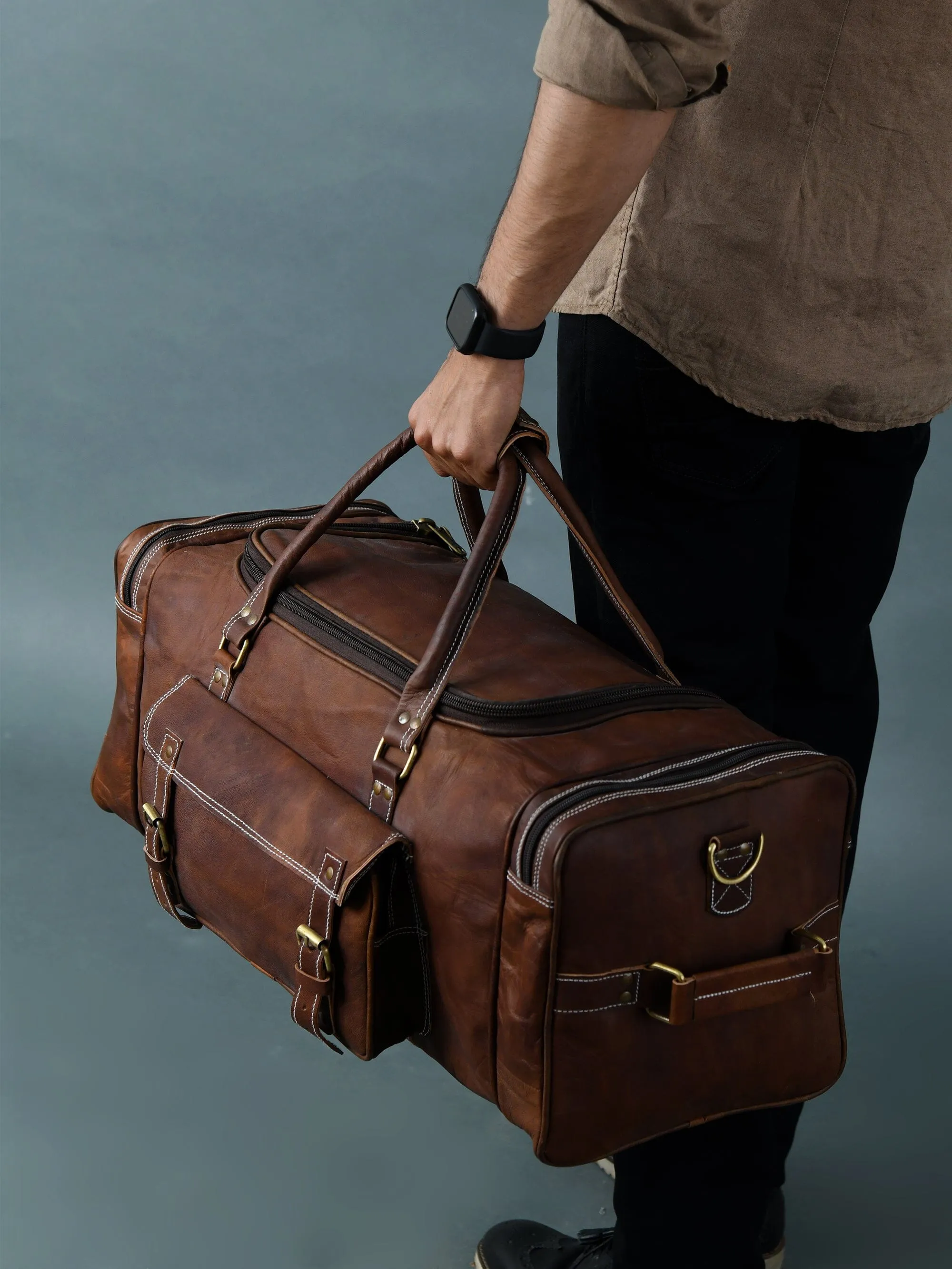 Walker Leather Weekender Bag